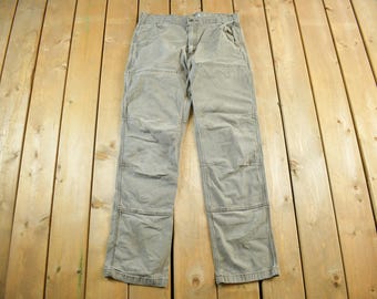 Vintage 2000s Carhartt Double Knee Work Pants Adult 34 x 34 / Y2K Carpenter Pants / Distressed Carhartt / Vintage Workwear