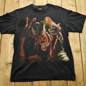 Vintage 1999 Star Wars Episode 1 T-Shirt / Movie Promo Print / Single Stitch / Made In USA / 90s / Jar Jar Binks / Vintage Star Wars