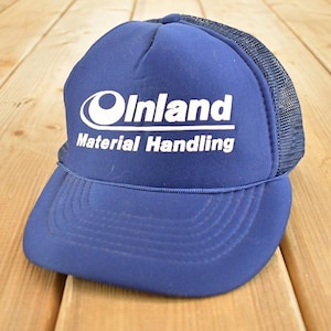 Vintage Snapback-keps från 1980-talet med Inland Material Handling / Broderad keps från 80-talet
