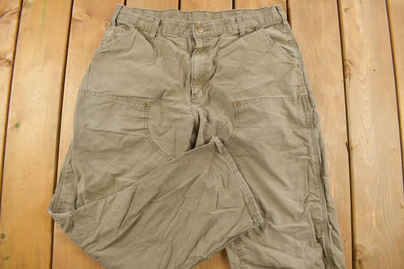 Vintage 1990s Carhartt Light Weight Cargo Double Knee Pants Size