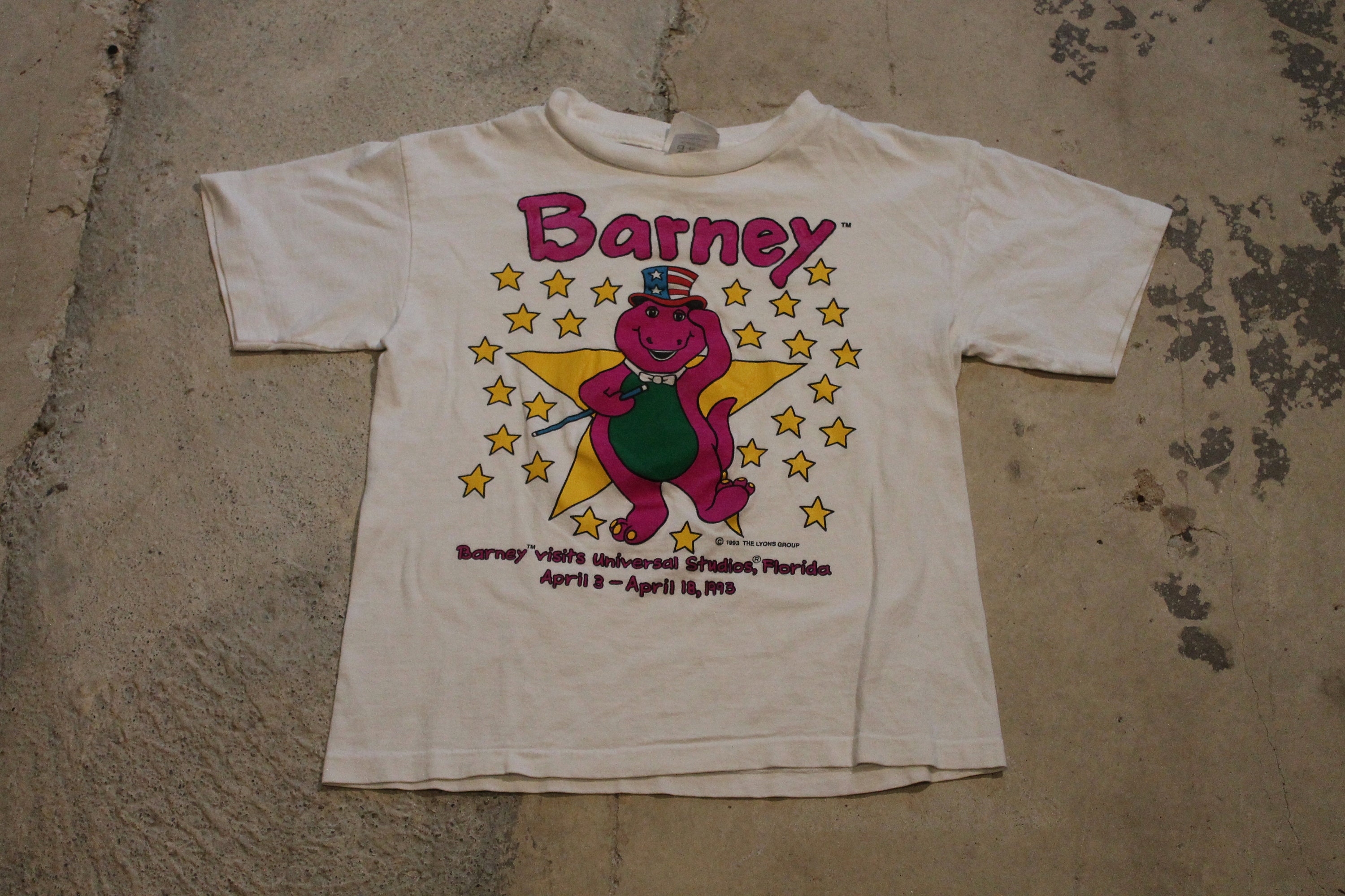【カラー】 レア[新品]キッズUSA Barney バーニーTシャツ ＆ショートパンツ4T シャツ