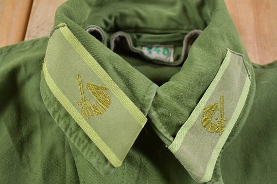 Vintage 1960's Military Button Up Jacket / US Arm… - image 3