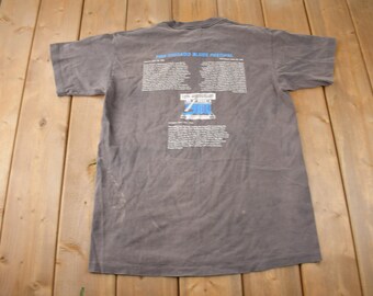 90s Chicago Blues Festival Tシャツロングビーチ音楽 90s Chicago