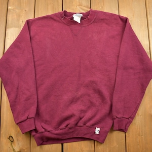 Vintage 1990s Discus Athletic Blank Crewneck Sweatshirt / 90s Crewneck / Made In USA / Essential / Streetwear / 90s Blank