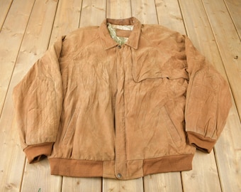 Vintage 1990s Marlboro Adventure Team Brown Suedejacket