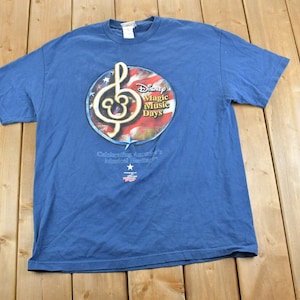 ヴィンテージ 1990 年代 ウォルト ディズニー ワールド マジック ミュージック デイズ カートゥーン プロモ T シャツ / 90 年代 グラフィック T シャツ / ヴィンテージ ミッキー マウス / アメリカ製 / 90 年代 ディズニー