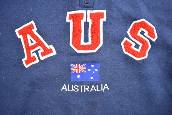 Vintage 1990s Australia AUS Quarter Zip Mockneck … - image 3