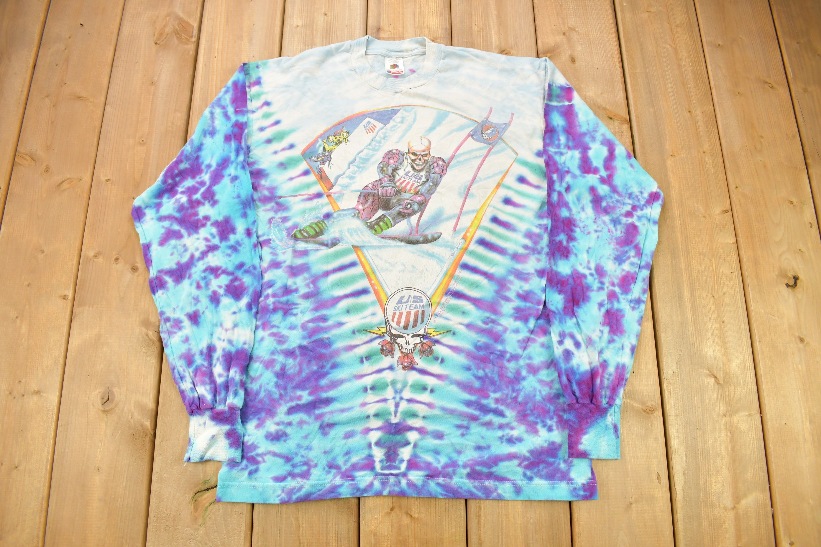 Buy Vintage 1995 Grateful Dead US Ski Team All Over Print T-shirt