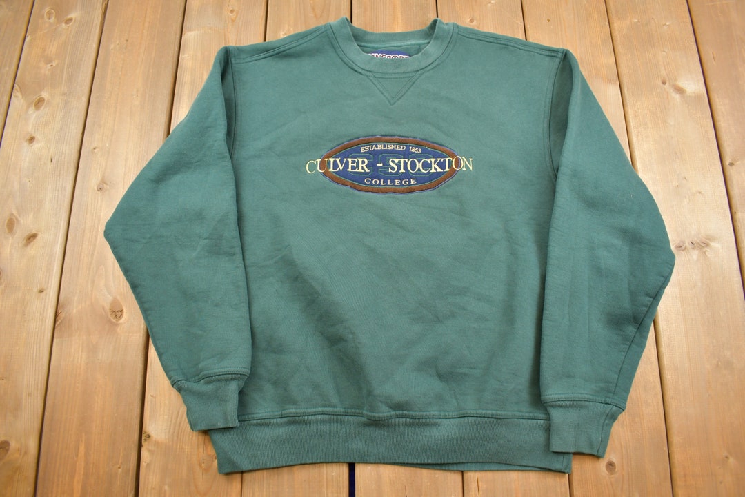 Vintage 1990s Culver Stockton College Collegiate Crewneck / Embroidered ...