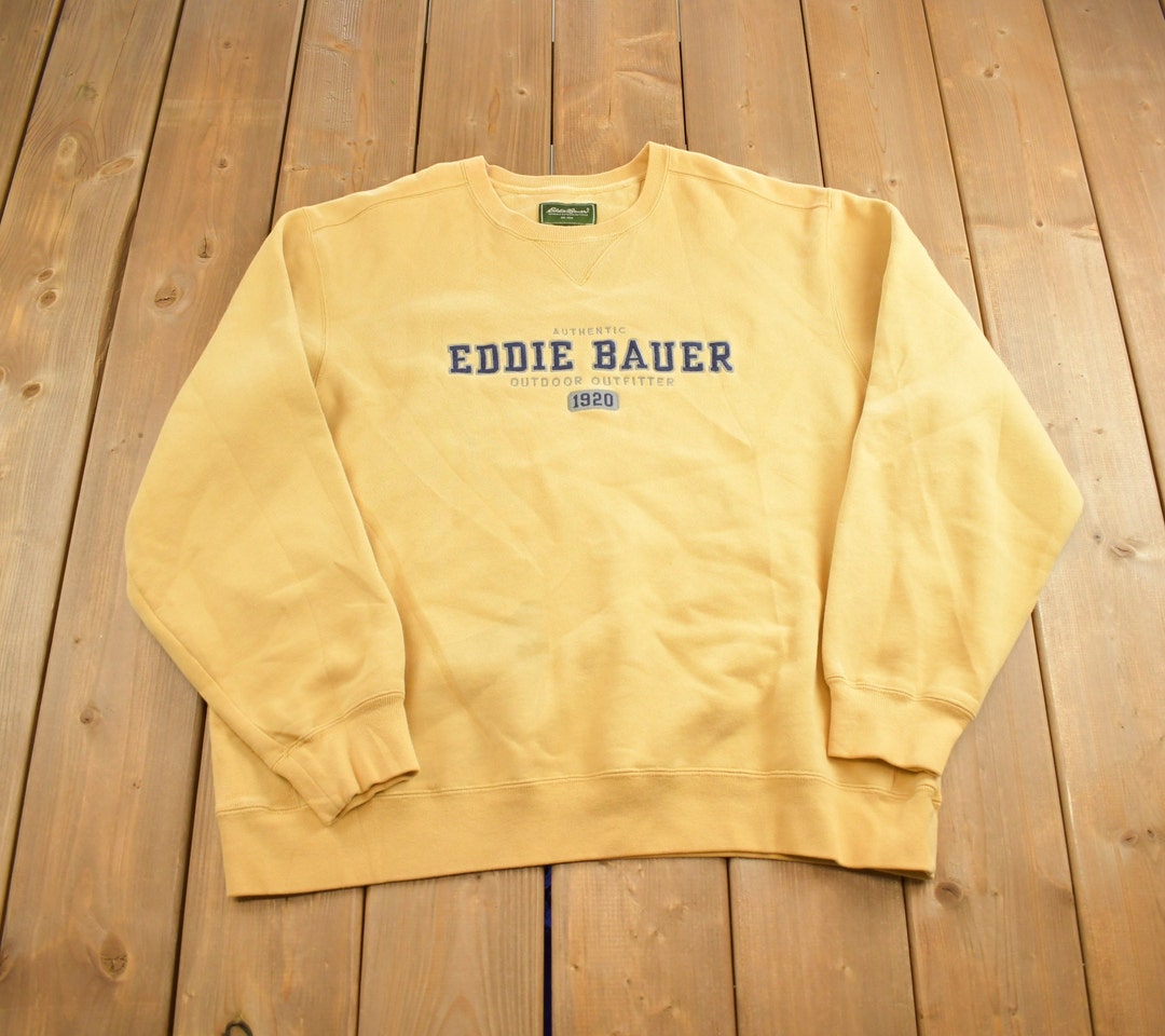 Vintage Eddie Bauer Printed Hoodie - M