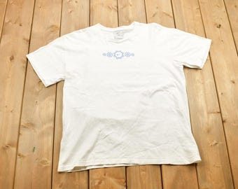 Vintage 1990s Grey Tag Nike Graphic T-Shirt Made In USA