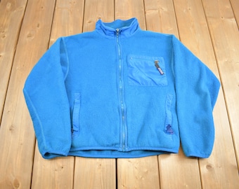 Vintage 1990s Patagonia Fleece Zip Up Sweater / Made In USA / Kids Size 8 / Patagonia Fleece / Streetwear / Outdoorsman