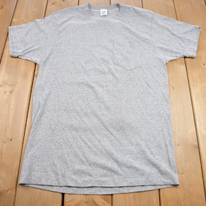 Vintage 1990s Simple Heather Grey Blank T Shirt / Vintage T Shirt / Streetwear / Towncraft / Rare Vintage / Single Stitch / Made In USA