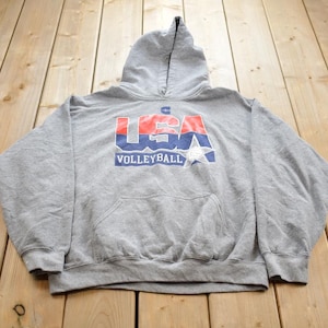 Vintage Y2k USA Volleyball American Hoodie