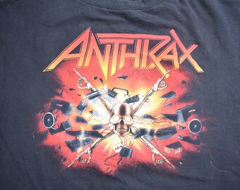 Vintage 1991 Anthrax Killer B Tour Band T-shirt / Single Stitch