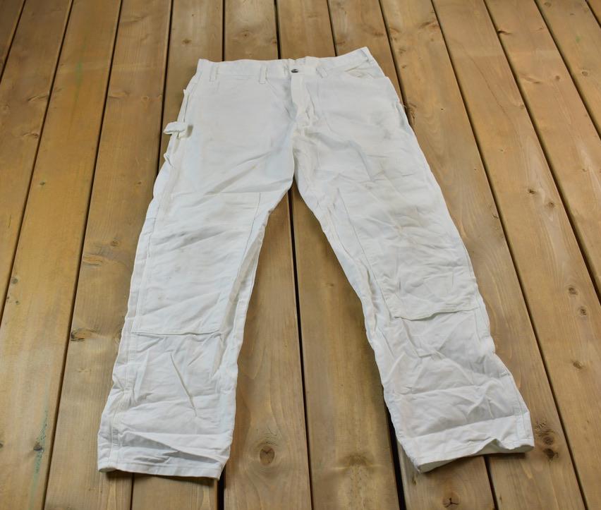 Vintage 1990s Dickie's White Paint Splatter Carpenter Pants