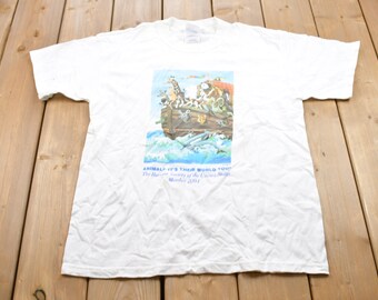 Vintage 2001 Noah's Arc Humane Society Graphic T-Shirt / Graphic / 80s / 90s / Streetwear / Retro Style / Animal T-Shirt