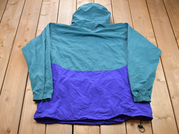Vintage 1990s REI Windbreaker Half Zip Jacket / Vintage REI