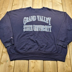 Vintage 1990s University of Grand Valley State Collegiate Crewneck / Jansport / Made In USA / NCAA Sweatshirt / Sportswear / Americana