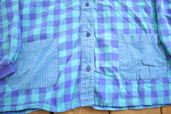 Vintage 1980s Basic Editions BE Blank Button Up S… - image 3