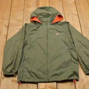 Vintage 1990s Tommy Hilfiger Hooded Windbreaker / Vintage Tommy / Outerwear Jacket / 90s Tommy Hilfiger / Vintage Logo / Tommy Zip Up
