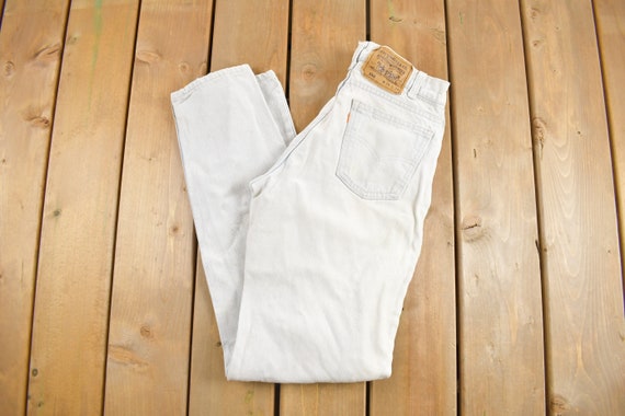 Vintage 1980s Levi's 550 Orange Tab Jeans Size 27… - image 1
