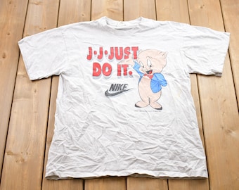 Vintage 1993 Nike Just Do It Looney Tunes Graphic T-shirt / 90s