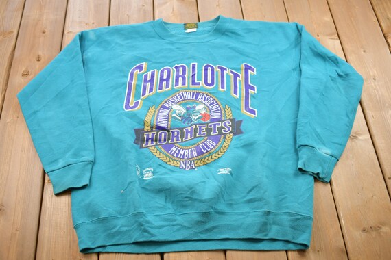 charlotte hornets crewneck sweatshirt