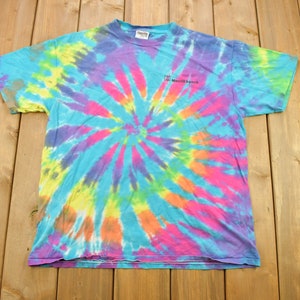 Vintage 1990s Merrill Lynch Investment Management Graphic Tie Dye T Shirt / Vintage T Shirt / Graphic Tee / Single Stitch