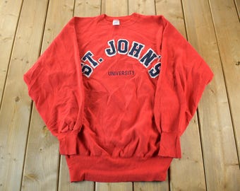 Vintage 90s St John's University Champion Reverse Weave Stitched