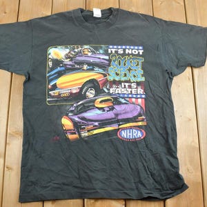 Vintage 1990s NHRA NASCAR Racing T-Shirt / Single Stitch / Racing Tee  / 90s Streetwear / Sportswear