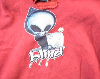Vintage 1990s Blind Skateboards Grim Reaper Graphic Goodie / 90s