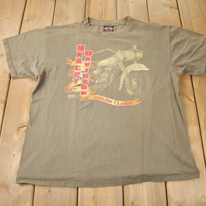 Vintage Robinson Harley Davidson Wheatley Ontario single stitch grafisch T-shirt uit de jaren 90 gemaakt in Canada
