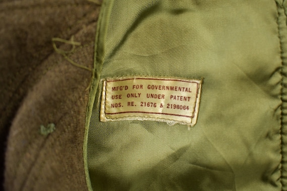 Vintage 1960s Military Liner Jacket / Button Up J… - image 4