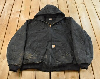 Vintage 1990s Carhartt Thrashed Active Jac Work Jacket / Workwear