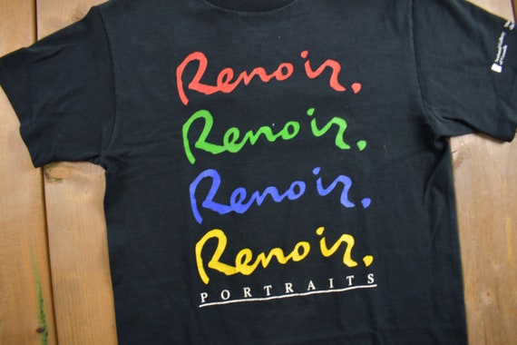 Vintage 1990s Renoir Portraits Graphic Art T-Shir… - image 3