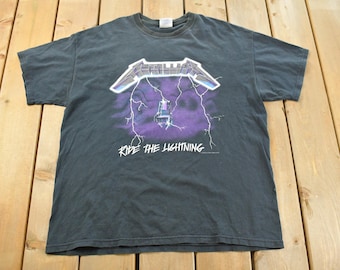 Vintage 1994 Metallica Ride the Lightning Distressed 90s USA 100