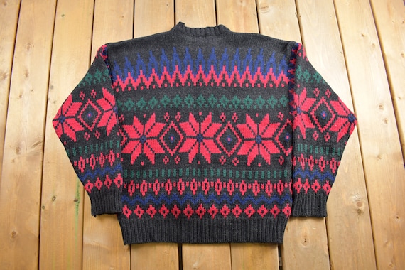Vintage 1980s Gap Knitted Sweater / Vintage 80s C… - image 2