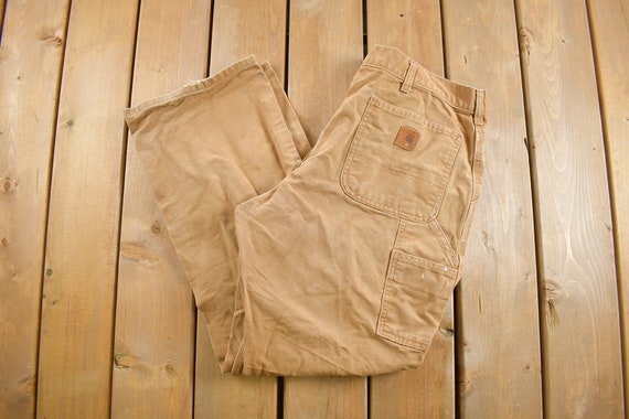Vintage 1990s Carhartt Carpenter Pants Size 34 x … - image 1
