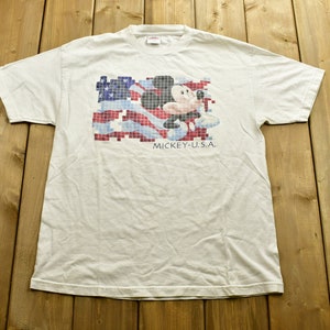 ヴィンテージ 90年代 ミッキー USA 漫画 T シャツ / 90 年代グラフィック T シャツ / ミッキーマウス / ヴィンテージ ディズニー / 漫画家 / アメリカンストリートウェア / ルーニー・テューンズ
