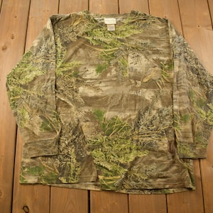 Vintage 1990s Rustic Ridge Camo Graphic T Shirt / Vintage T Shirt / Streetwear / Graphic Tee / Nature Tee / Camo