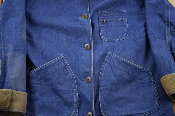 Vintage 1990s LL Bean Chore Jacket / Workwear / S… - image 3