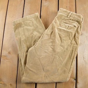 Vintage 1990&#39;s Polo Ralph Lauren Corduroy Trousers 32 x 28 / Vintage Polo Pants / American Vintage / Streetwear Fashion / Vintage Pants