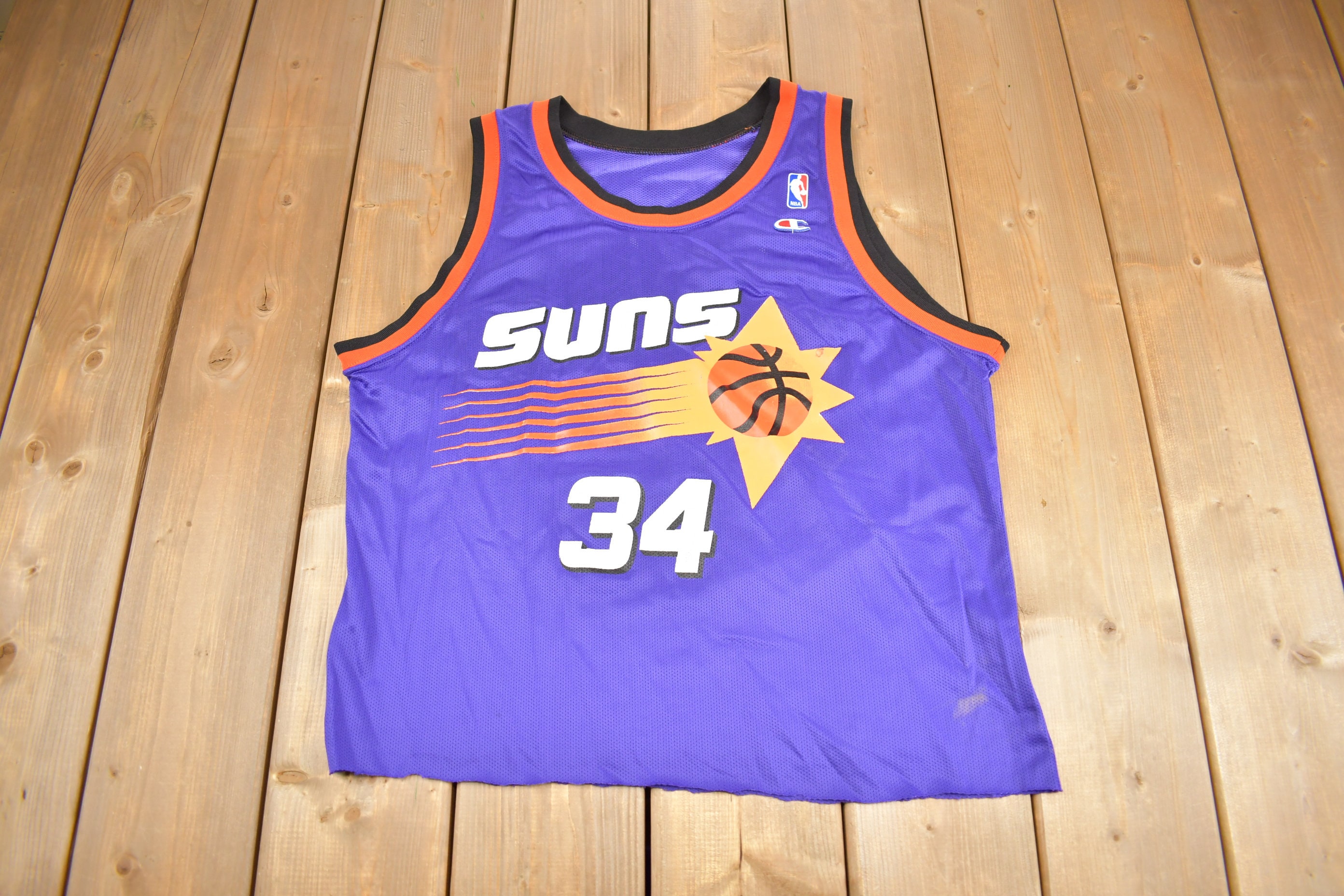 Phoenix Suns Charles Barkley Champion Size 40 NBA Black Jersey