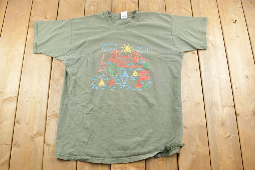 Vintage 1990s San Francisco Golden Gate Bridge Souvenir T-shirt