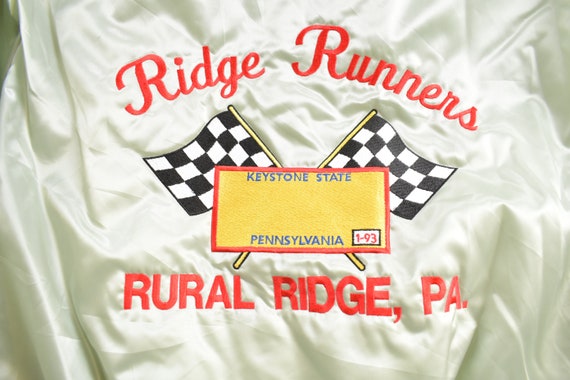 Vintage 1980s Ridge Runners Pennsylvania Satin Bo… - image 3