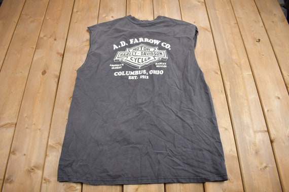 Vintage 1997 A.D. Farrow Co Harley Davidson Columbus Ohio T-shirt 