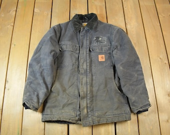 Vintage Carhartt 100 Years Contra Stitch Utility Jacket Work Wear