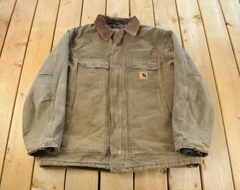 Vintage Carhartt 100 Years Contra Stitch Utility Jacket Work Wear