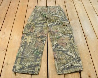Vintage 2000s Break Up Infinity Forest Tree Camo Cargo Hunting Pants Men's 28 x 30 / Bark Camo Bottoms / Hunting Camo / Outdoors
